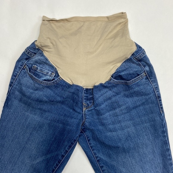 Old Navy Maternity Boot Cut Smooth Full Panel Medium Wash Comfy Maternity Jeans - Picture 5 of 14